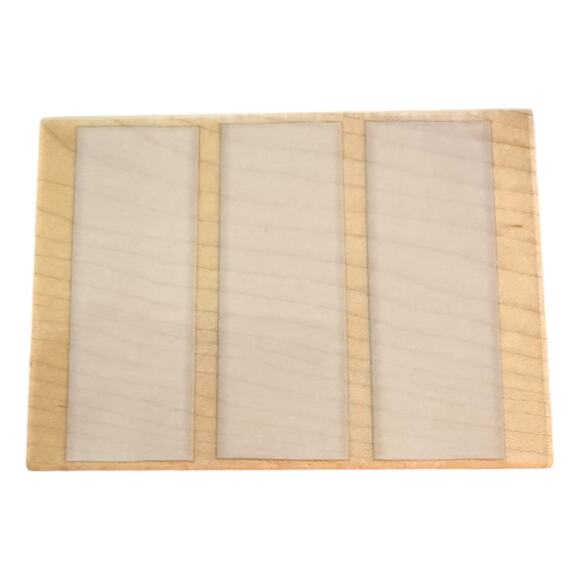 Hero Arts Three Rectangle Bkgd Blocks H2545 Rubber Stamp - Picture 1 of 3